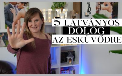 5 dolog ami még látványosabbá teszi esküvődet